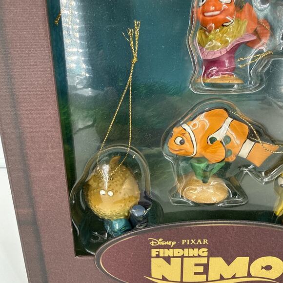Disney Pixar Finding Nemo Storybook Ornament Set Complete 6pc set RARE RETIRED - Picture 6 of 12